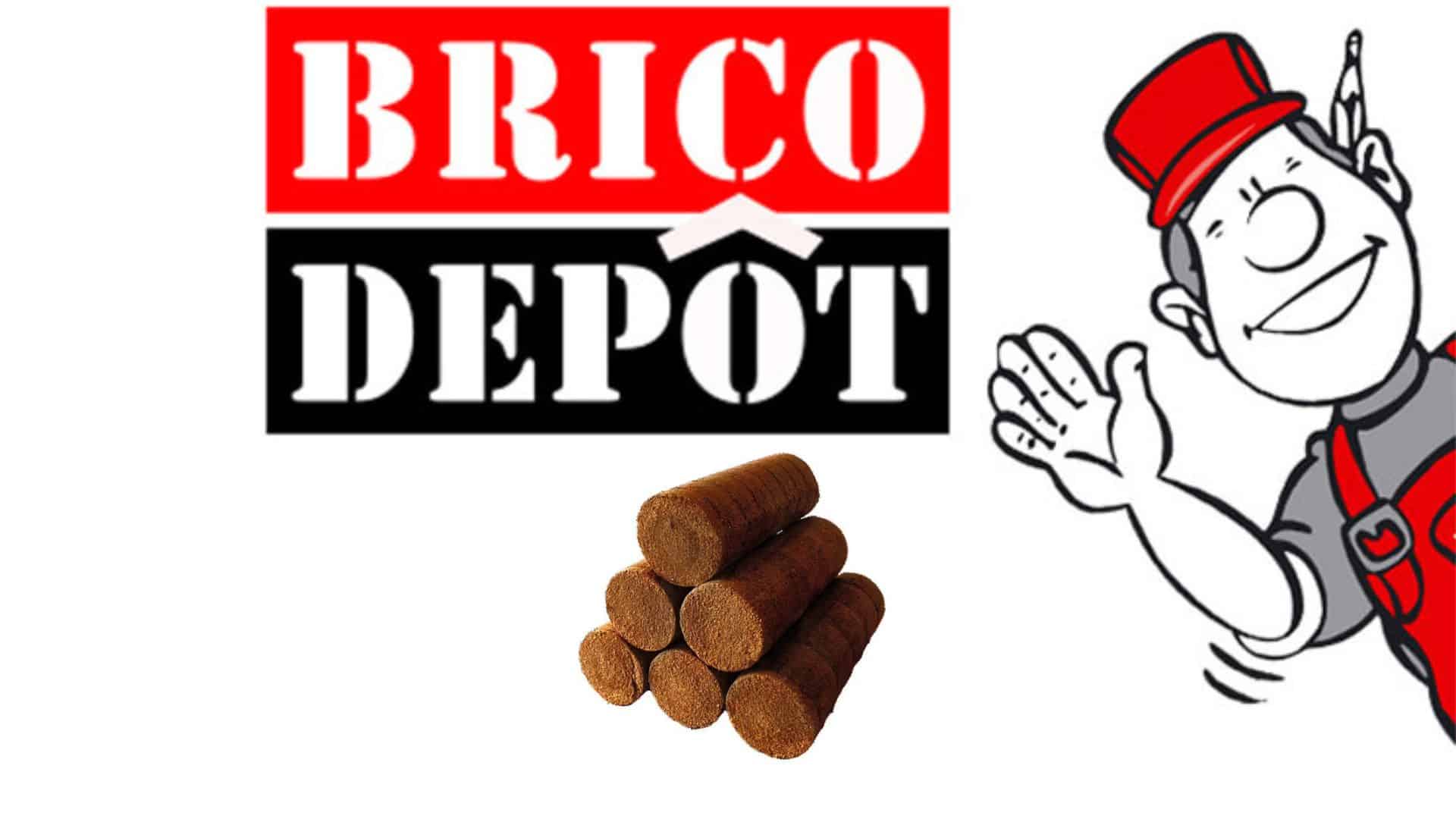 bois densifié de chez brico dépôt