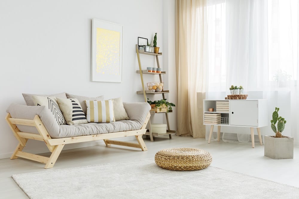 living room with decorations