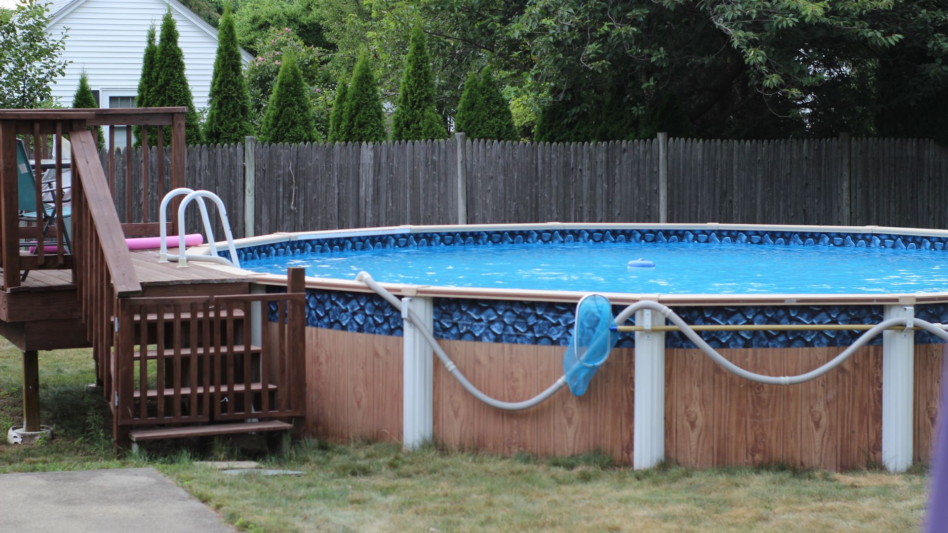 escalier pour piscine hors sol