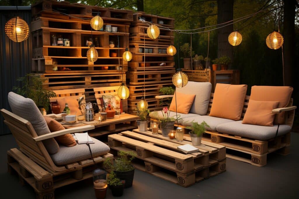 Réutilisation Créative de Palettes en Mobilier et Décoration DIY