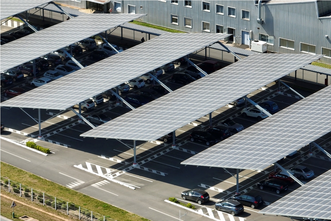 aerial view of solar panels installed over parking 2023 06 14 01 28 15 utc