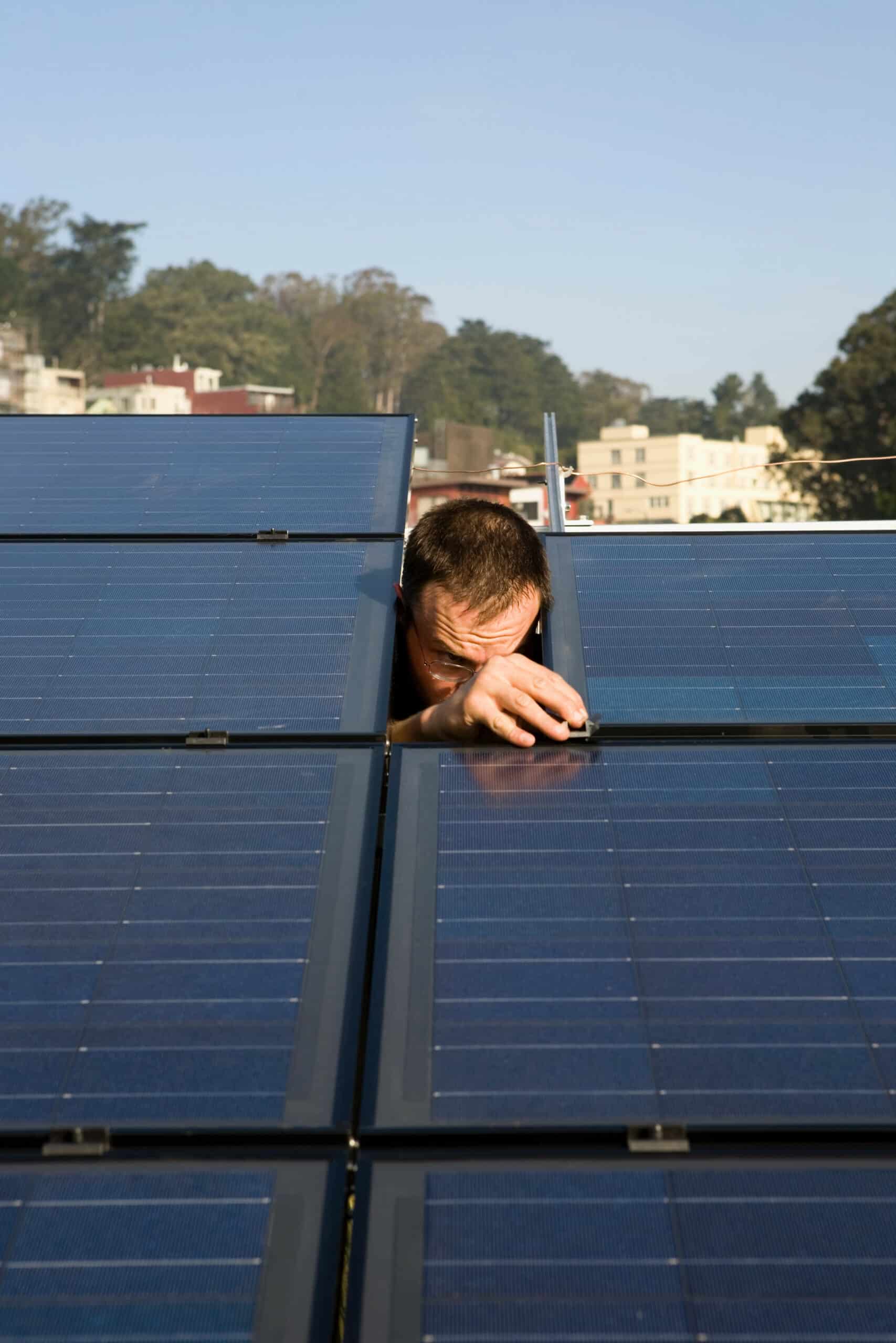 residential installation of solar panels