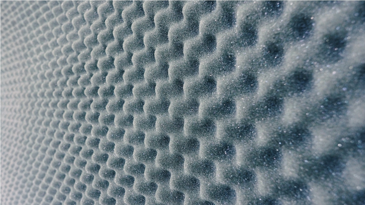sound absorber sheet grey color.