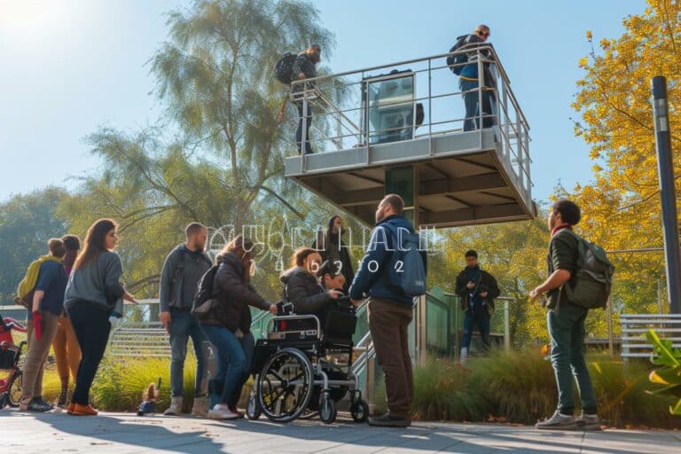 Plateformes élévatrices : accès public et solutions pour handicapés