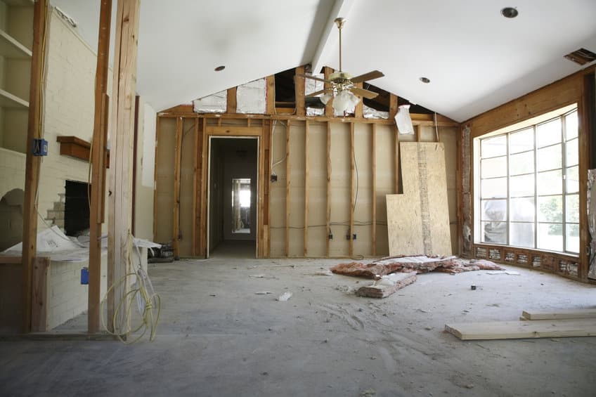 partition wall in house renovation houston texas